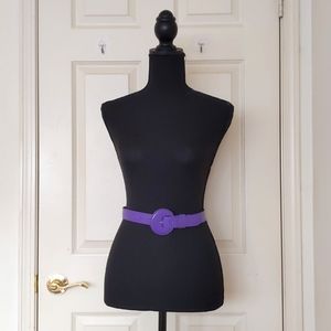 Purple Patent Leather Belt.